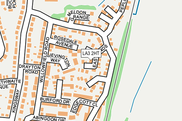 LA3 2HT map - OS OpenMap – Local (Ordnance Survey)