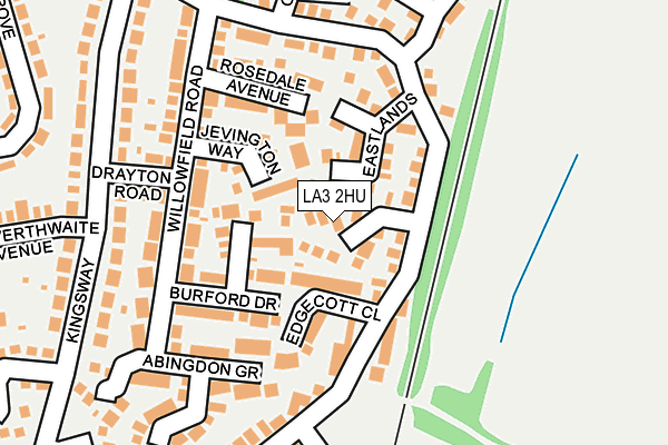 LA3 2HU map - OS OpenMap – Local (Ordnance Survey)