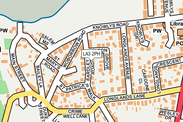 LA3 2PH map - OS OpenMap – Local (Ordnance Survey)