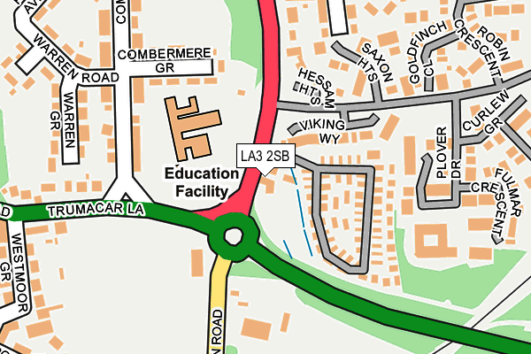 LA3 2SB map - OS OpenMap – Local (Ordnance Survey)