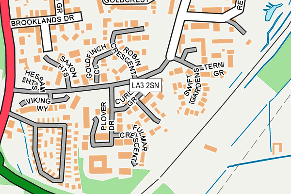 LA3 2SN map - OS OpenMap – Local (Ordnance Survey)