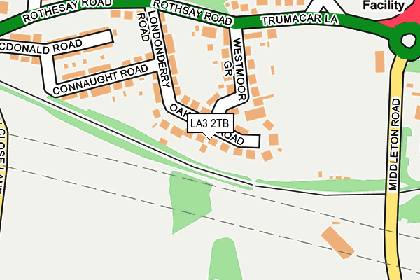 LA3 2TB map - OS OpenMap – Local (Ordnance Survey)