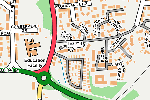 LA3 2TH map - OS OpenMap – Local (Ordnance Survey)