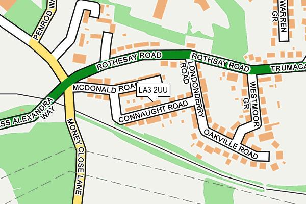 LA3 2UU map - OS OpenMap – Local (Ordnance Survey)