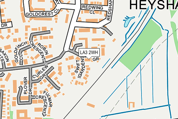 LA3 2WH map - OS OpenMap – Local (Ordnance Survey)