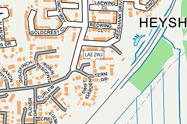 LA3 2WJ map - OS OpenMap – Local (Ordnance Survey)