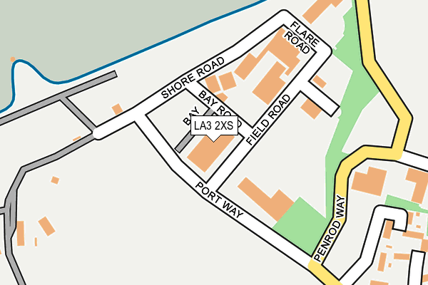 LA3 2XS map - OS OpenMap – Local (Ordnance Survey)