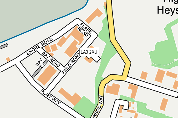 LA3 2XU map - OS OpenMap – Local (Ordnance Survey)