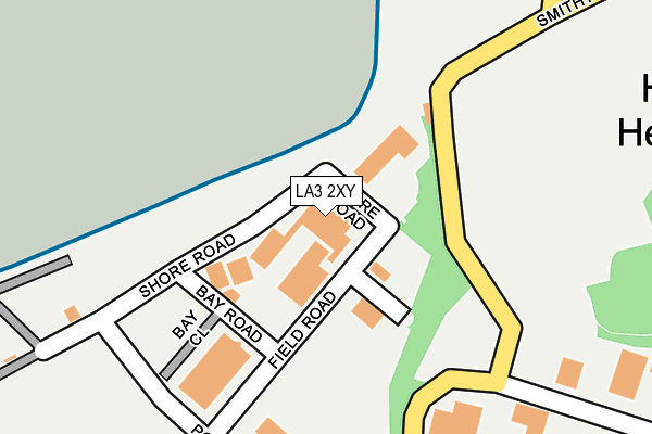 LA3 2XY map - OS OpenMap – Local (Ordnance Survey)