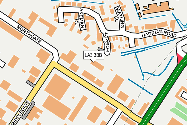 LA3 3BB map - OS OpenMap – Local (Ordnance Survey)