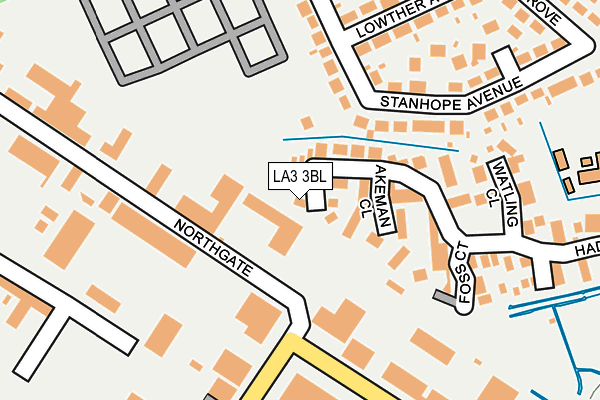 LA3 3BL map - OS OpenMap – Local (Ordnance Survey)