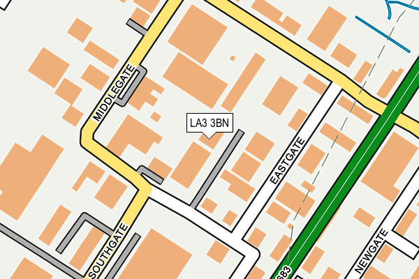 LA3 3BN map - OS OpenMap – Local (Ordnance Survey)
