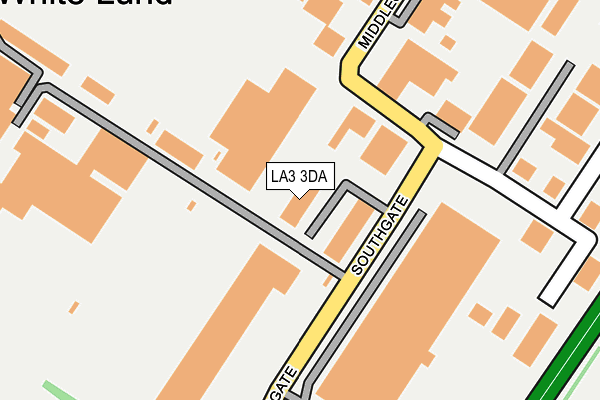 LA3 3DA map - OS OpenMap – Local (Ordnance Survey)