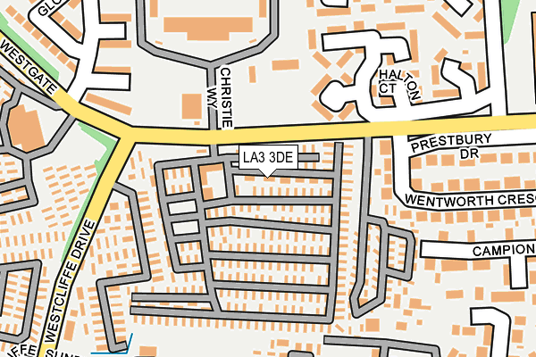 LA3 3DE map - OS OpenMap – Local (Ordnance Survey)
