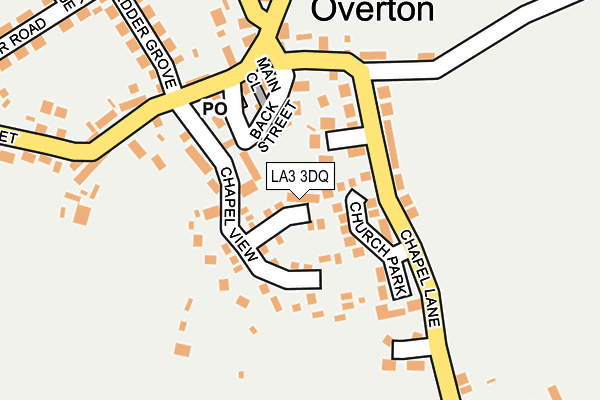 LA3 3DQ map - OS OpenMap – Local (Ordnance Survey)