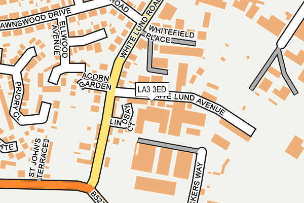 LA3 3ED map - OS OpenMap – Local (Ordnance Survey)