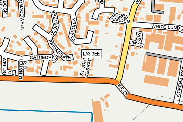 LA3 3EE map - OS OpenMap – Local (Ordnance Survey)