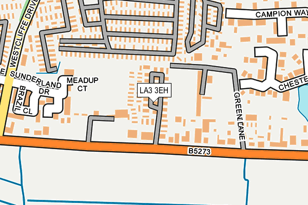 LA3 3EH map - OS OpenMap – Local (Ordnance Survey)
