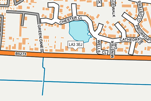 LA3 3EJ map - OS OpenMap – Local (Ordnance Survey)