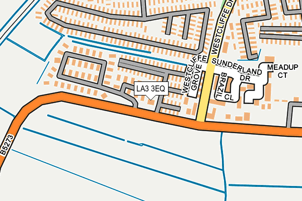 LA3 3EQ map - OS OpenMap – Local (Ordnance Survey)