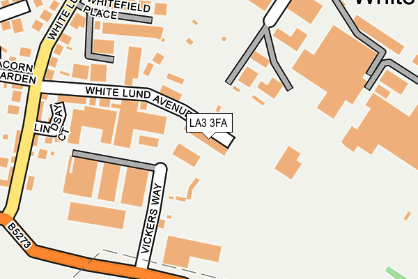 LA3 3FA map - OS OpenMap – Local (Ordnance Survey)