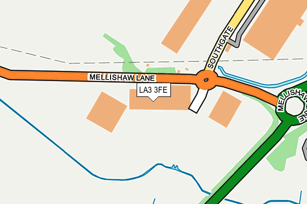 LA3 3FE map - OS OpenMap – Local (Ordnance Survey)