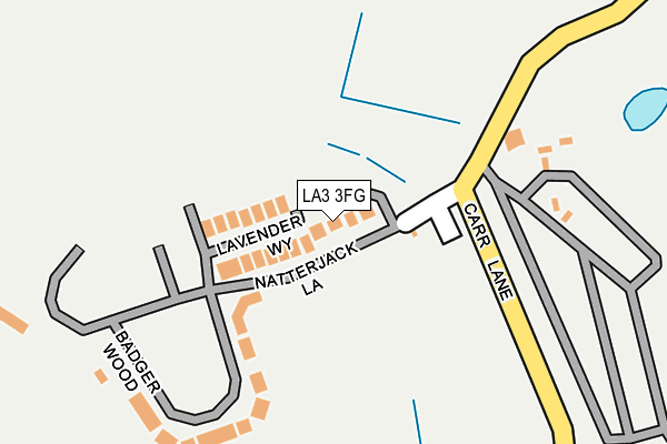 LA3 3FG map - OS OpenMap – Local (Ordnance Survey)
