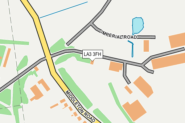 LA3 3FH map - OS OpenMap – Local (Ordnance Survey)