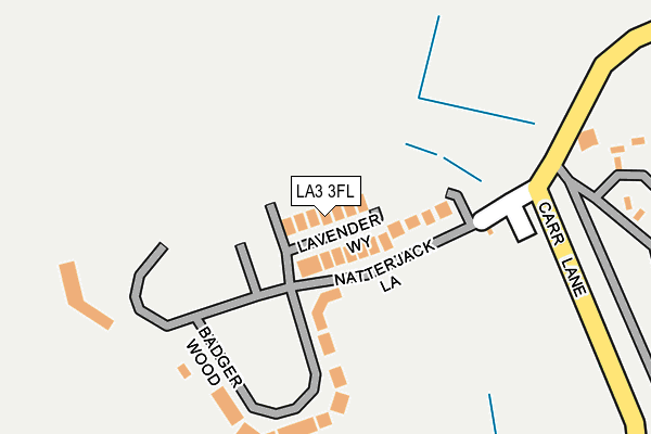 LA3 3FL map - OS OpenMap – Local (Ordnance Survey)