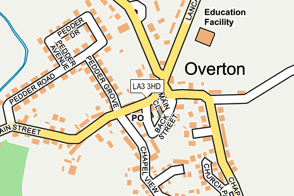 LA3 3HD map - OS OpenMap – Local (Ordnance Survey)