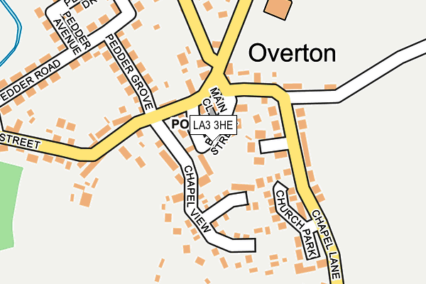 LA3 3HE map - OS OpenMap – Local (Ordnance Survey)