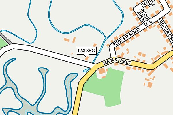 LA3 3HG map - OS OpenMap – Local (Ordnance Survey)