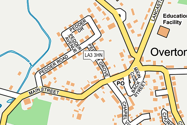 LA3 3HN map - OS OpenMap – Local (Ordnance Survey)