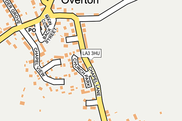 LA3 3HU map - OS OpenMap – Local (Ordnance Survey)