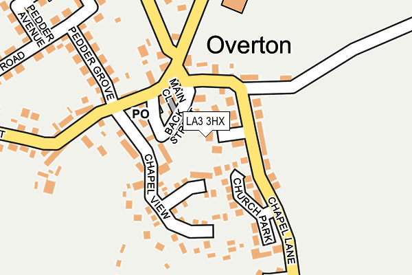 LA3 3HX map - OS OpenMap – Local (Ordnance Survey)