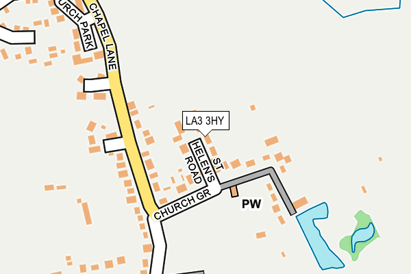 LA3 3HY map - OS OpenMap – Local (Ordnance Survey)