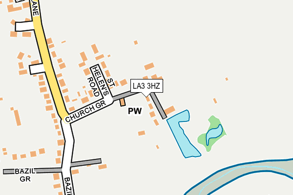LA3 3HZ map - OS OpenMap – Local (Ordnance Survey)