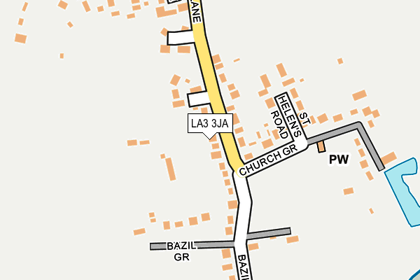 LA3 3JA map - OS OpenMap – Local (Ordnance Survey)