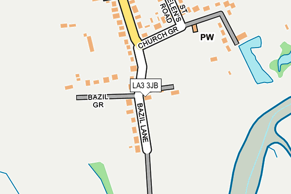LA3 3JB map - OS OpenMap – Local (Ordnance Survey)