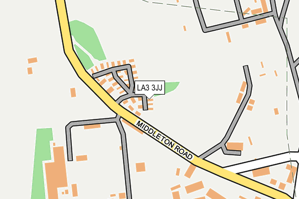 LA3 3JJ map - OS OpenMap – Local (Ordnance Survey)