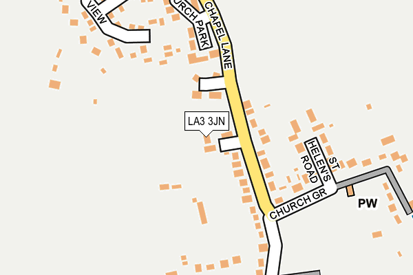 LA3 3JN map - OS OpenMap – Local (Ordnance Survey)