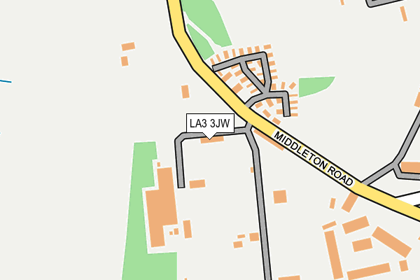LA3 3JW map - OS OpenMap – Local (Ordnance Survey)