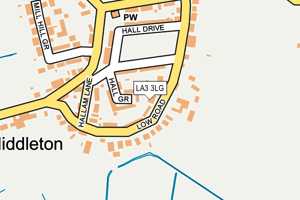 LA3 3LG map - OS OpenMap – Local (Ordnance Survey)