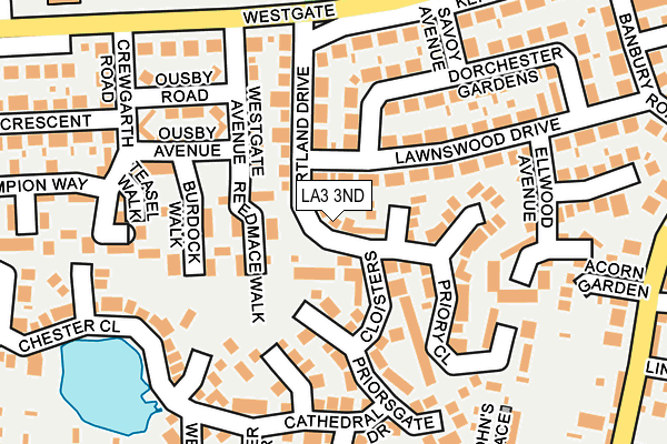 LA3 3ND map - OS OpenMap – Local (Ordnance Survey)