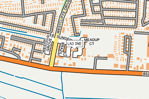 LA3 3NE map - OS OpenMap – Local (Ordnance Survey)