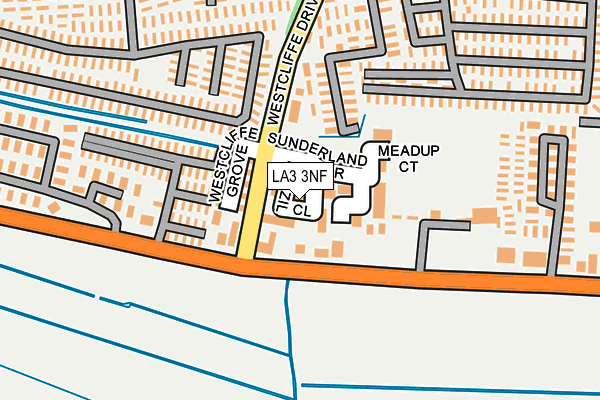 LA3 3NF map - OS OpenMap – Local (Ordnance Survey)