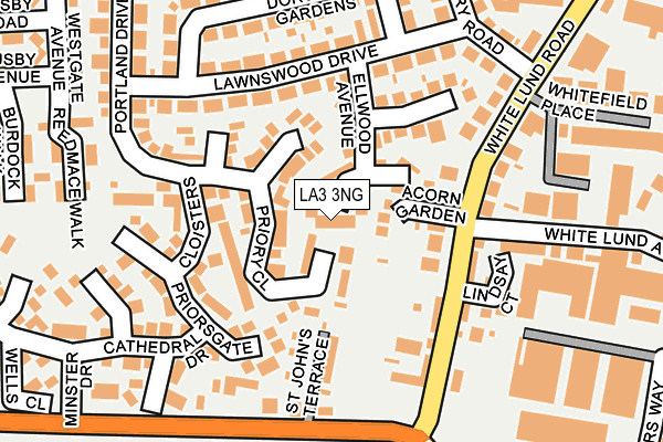 LA3 3NG map - OS OpenMap – Local (Ordnance Survey)