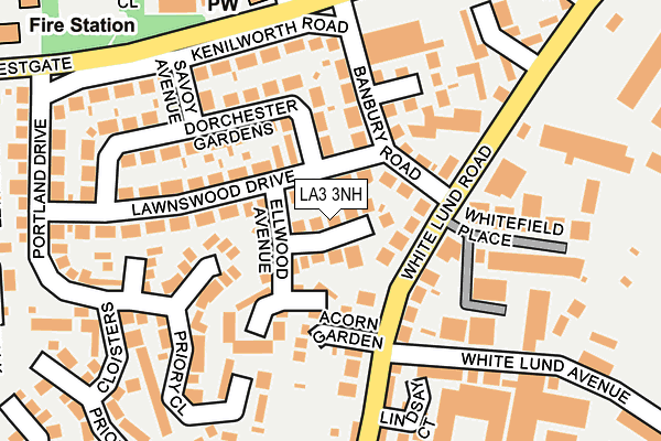 LA3 3NH map - OS OpenMap – Local (Ordnance Survey)