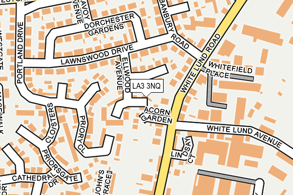 LA3 3NQ map - OS OpenMap – Local (Ordnance Survey)