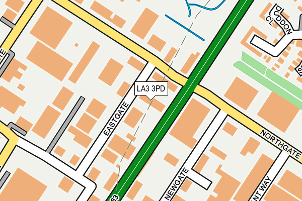 LA3 3PD map - OS OpenMap – Local (Ordnance Survey)